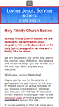 Mobile Screenshot of holytrinityboston.org.uk