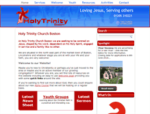 Tablet Screenshot of holytrinityboston.org.uk